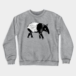 Malayan Tapir | Asian Tapir | Asian Wildlife | Malaysian Rainforest Wildlife | Southeast Asia Crewneck Sweatshirt